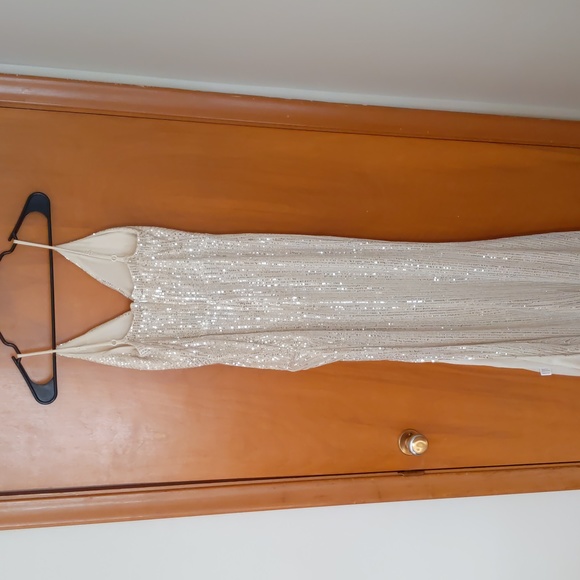 Floor Length Sequin Gown, size medium - Picture 2 of 3